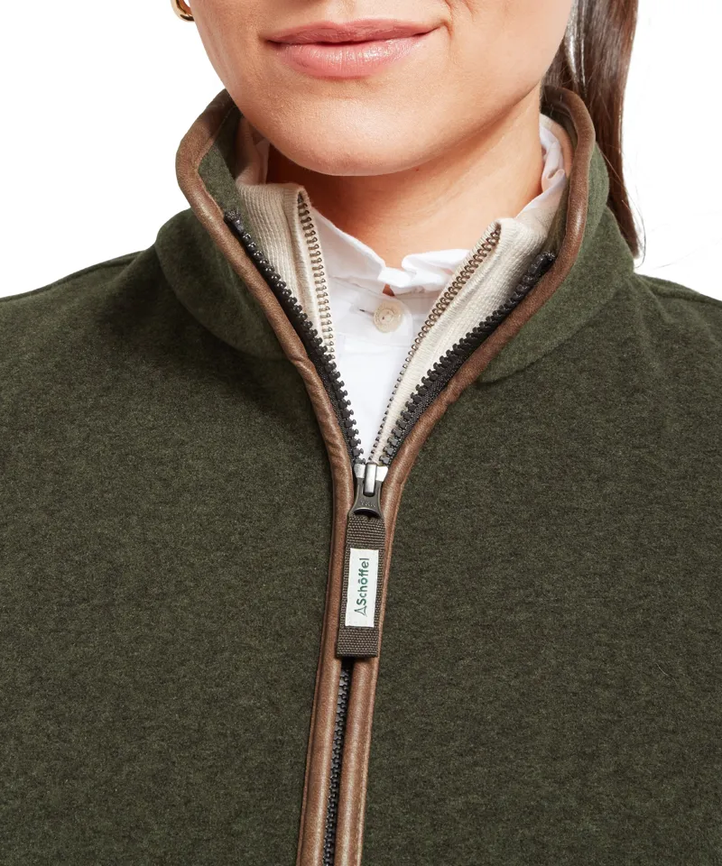 Schoffel Lyndon Fleece Gilet in Dark Olive-4