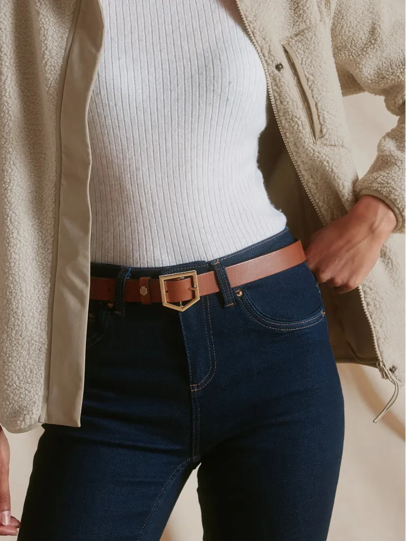 Fairfax and Favor Sennowe Belt in Tan Leather-4