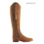 Fairfax and Favor Regina Flat Boots Sporting Fit in Tan Suede