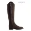 Fairfax and Favor Regina Flat Boots Sporting Fit in Chocolate Suede