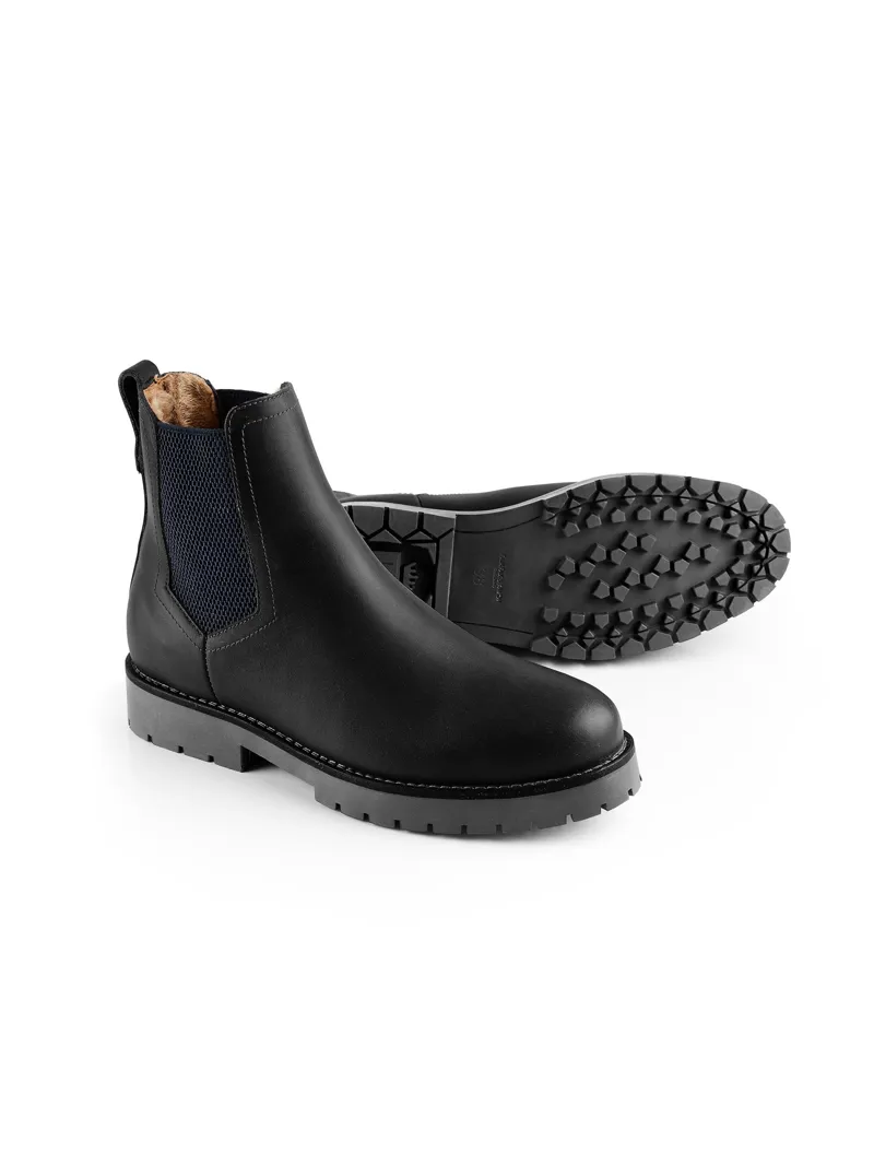 Fairfax and Favor Boudica Shearling Lined Ankle Boot in Black Leather-2