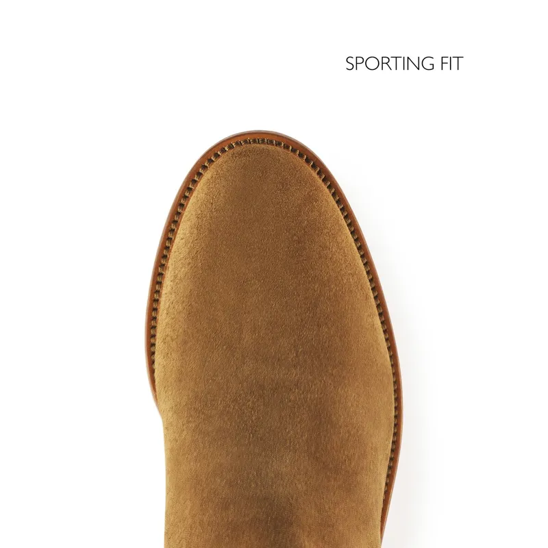 Fairfax and Favor Regina Flat Boots Sporting Fit in Tan Suede-5
