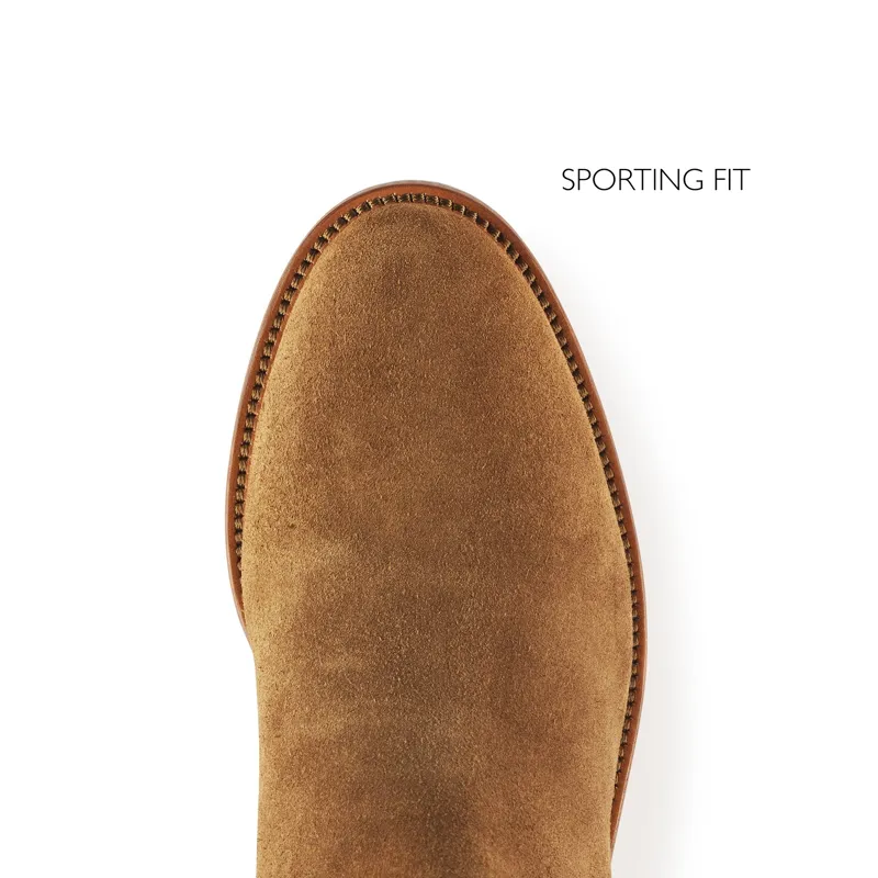 Fairfax and Favor Regina Heeled Boots Sporting Fit in Tan Suede-5