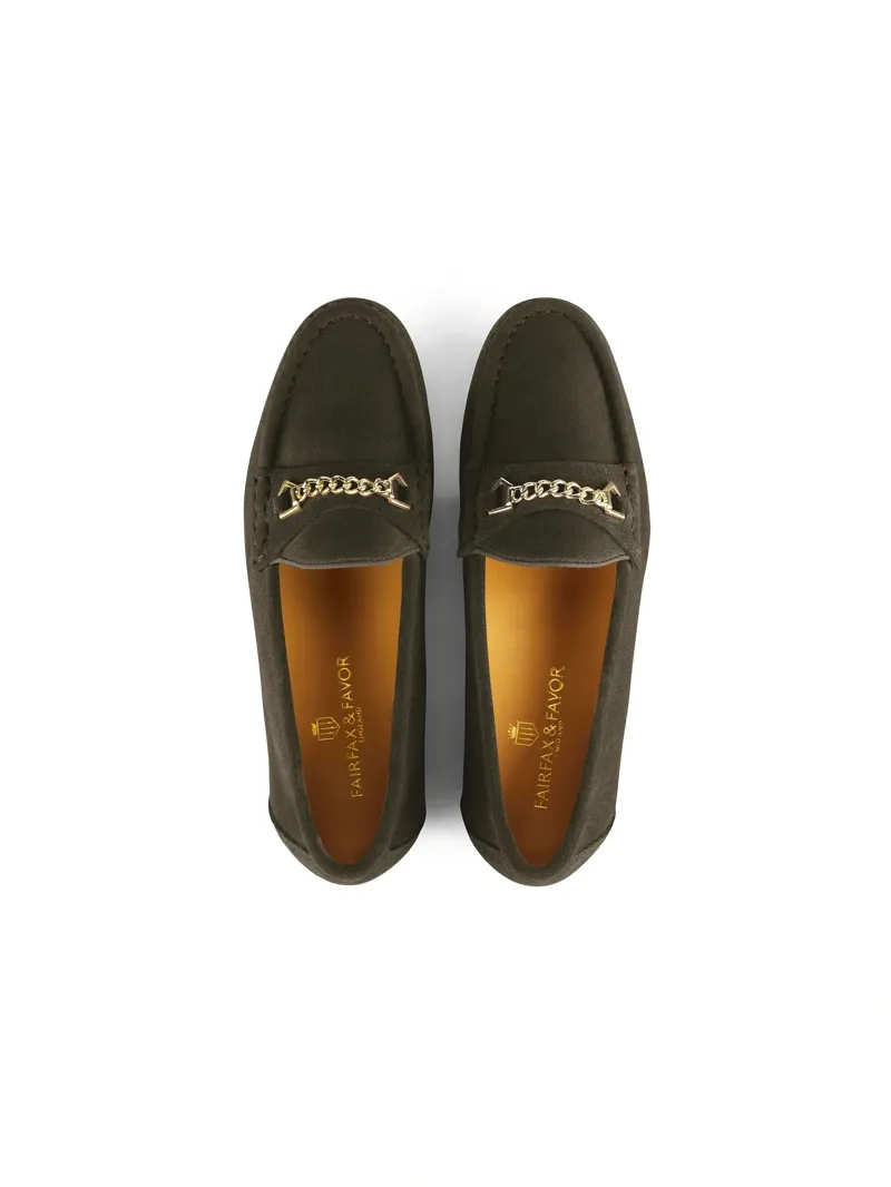Fairfax and Favor Apsley Loafer in Moss-2