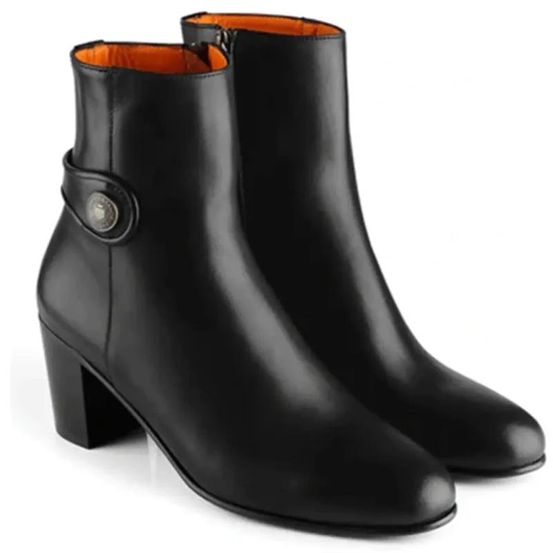 Fairfax and Favor Upton Ankle Boot in Black Leather-1