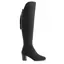 Fairfax and Favor Amira Heeled Over The Knee Boot in Black Suede