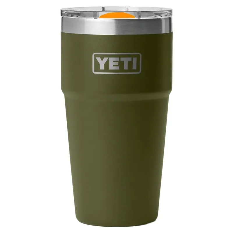 Yeti 20oz Stackable Cup in Olive/ King Crab Orange