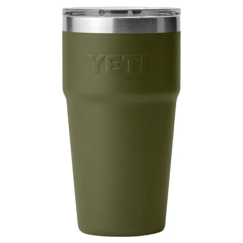 Yeti 20oz Stackable Cup in Olive/ King Crab Orange-2